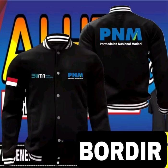 Jaket bordir satuan bisa request bordir jaket bordir PNM jaket varsity PNM jaket baseball PNM jaket 