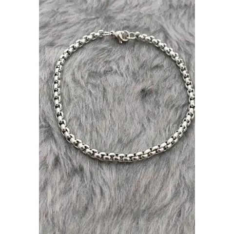 (TERMURAH)GELANG TANGAN MODEL RANTAI BULAT KECIL IMUT BAGUS WARNA SILVER/HITAM DAN GOLD BUAT PRIA DA