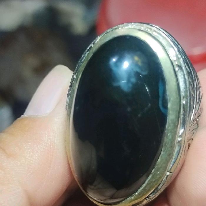 batu cincin bacan hitam jumbo