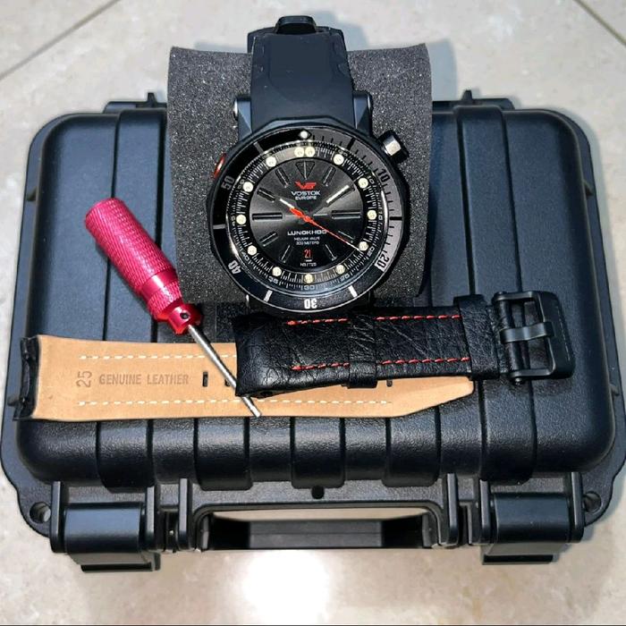 Jam Vostok Europe Lunokhod-2 – Mechanical Automatic, Rare Black Edition, Jakarta Gray Market
