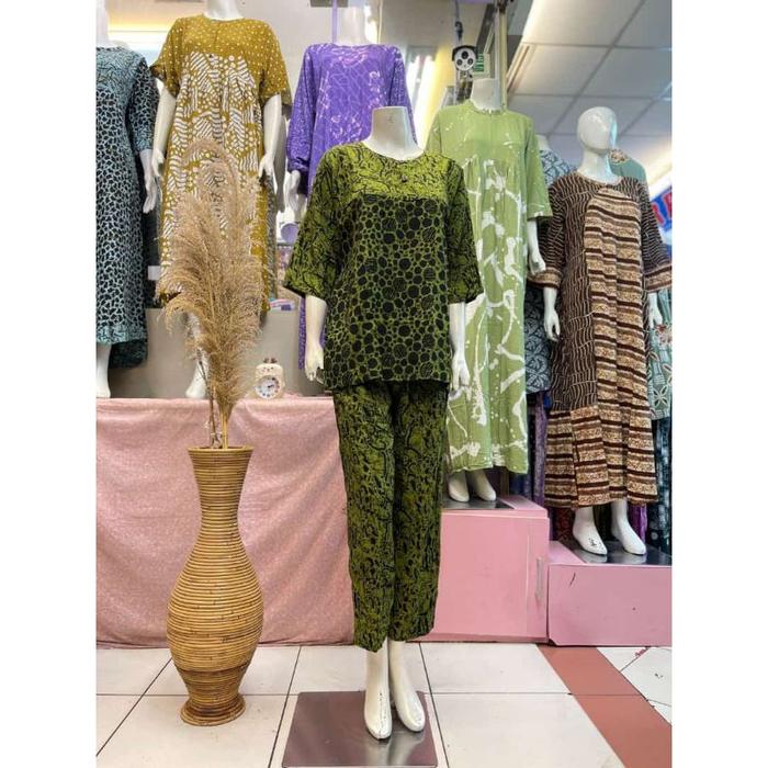 Ready.. stelan cp standar putri diana //stelan baju tidur putri diana//batik putri diana pekalongan/