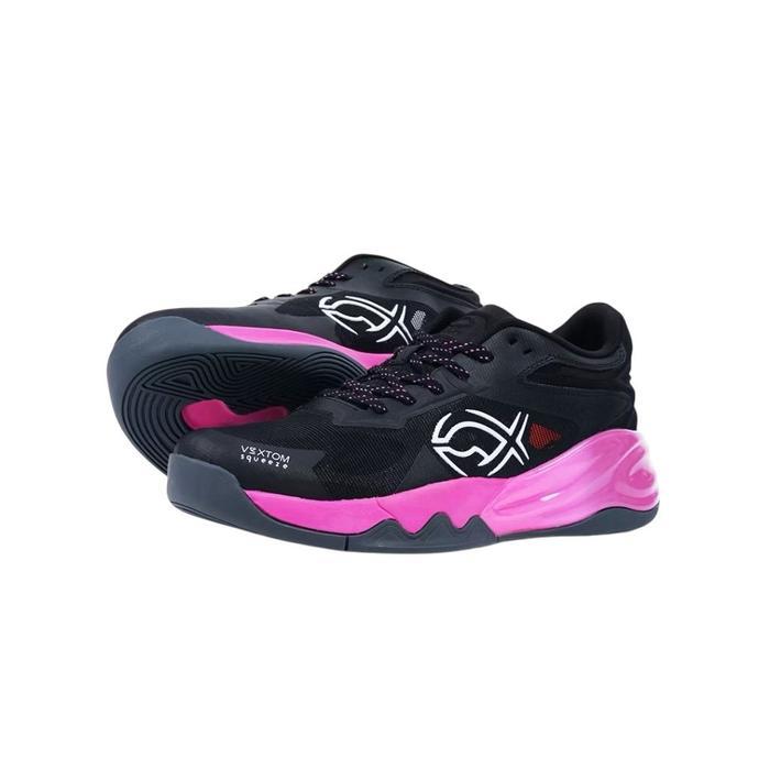 [BISA COD] Sepatu Voli Fixch Lunatic Alpha Black Magenta Low Series - Black magenta, 42