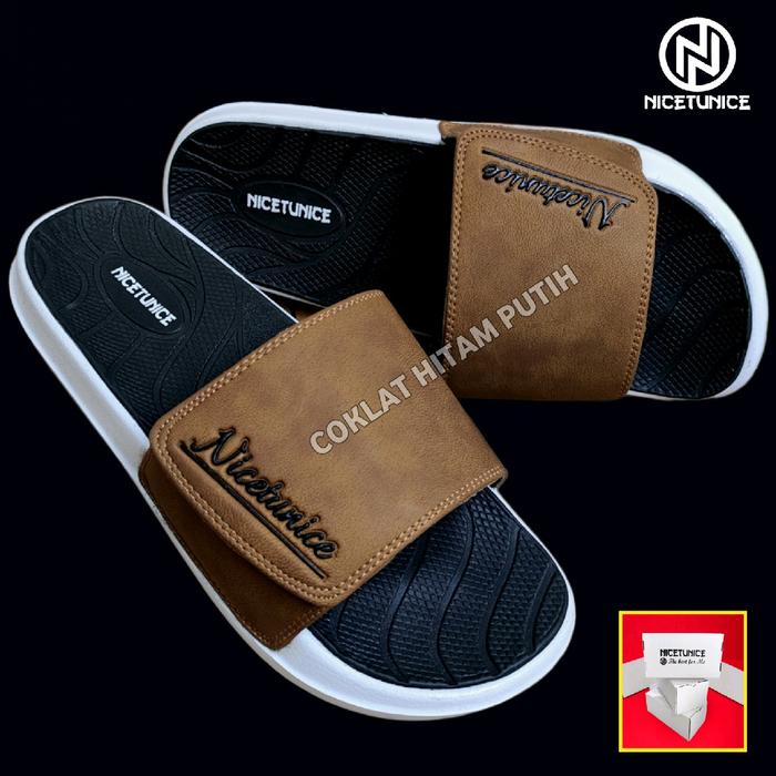 Sendal Kulit Cewek Cowok Anti Slip Slop Tiger