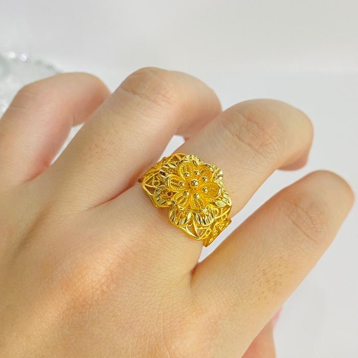 Cincin Kendari wanita cincin bunga kendari emas replika cincin emas replika lapis emas cincin bunga