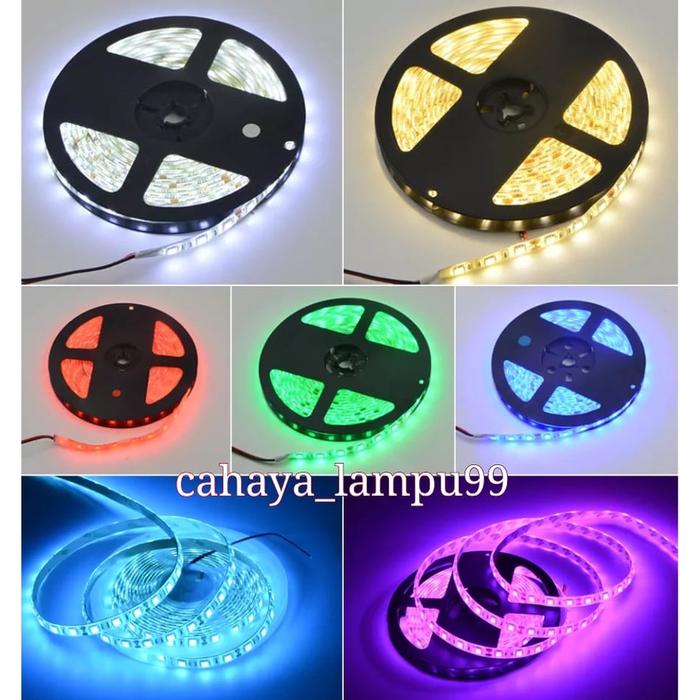 Lampu Led Strip Truk Bis 24 volt 5 meter mata Led 3528 300Led IP67 Waterproof 12volt dan 24volt