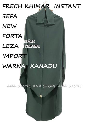 ANA STORE FRECH KHIMAR INSTANT KARET TANPA RIBET FK SEFAINSTANT NEW FORTALEZA IMPORT-SIZE  L  XL  XX