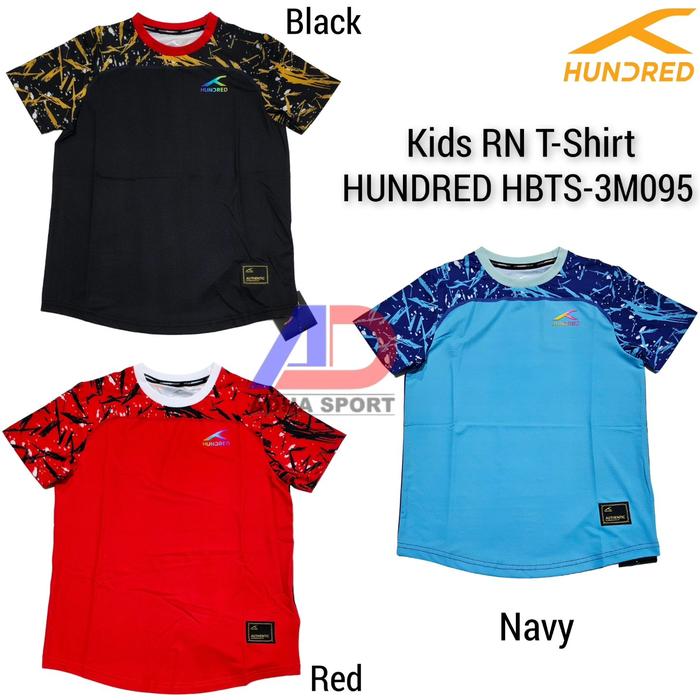 Kaos Baju Jersey Kids Hundred HBTS-3M095 T-Shirt Junior Anak Original