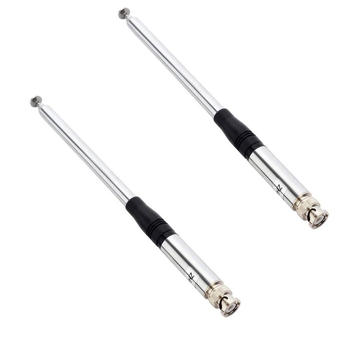 2X 27Mhz Antenna 9-Inch To 51-Inch Telescopic/Rod HT Antennas For CB