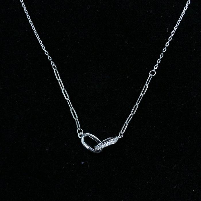 kalung koyek silver (925)lapis emas