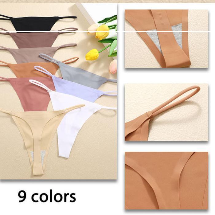 Finetoo129 Celanadalam G String Tanpa Jahitan Seamless Thong Talitipis