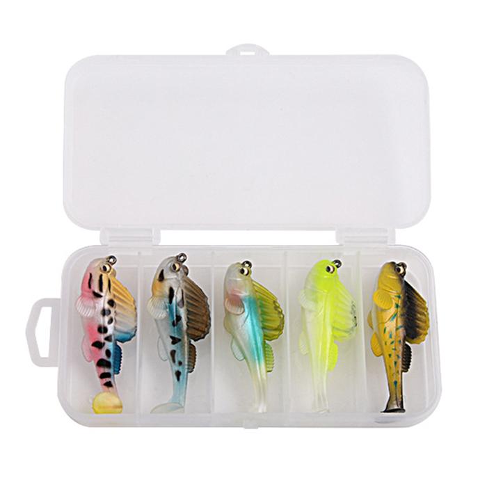 5 Buah Umpan Palsu Mini Jigging Lembut 6Cm 8G Umpan Laut