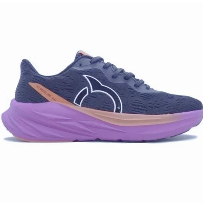 Ortuseight Sepatu Running Hyperglide 2.0 black ungu Wave SE Original / Sepatu Lari / Sepatu Running