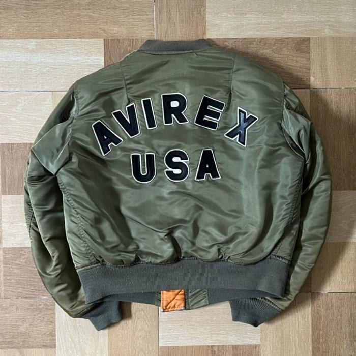 MA1 FLYING / FLIGHT BOMBER VINTAGE JACKET AVIREX SIZE M BOXY