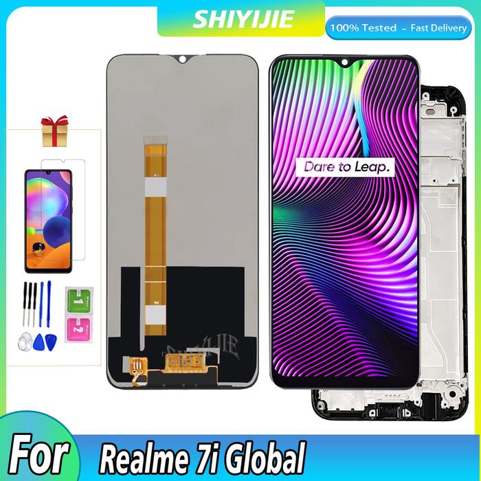 6.5" Original LCD For Realme 7i Global LCD Display Touch Screen For