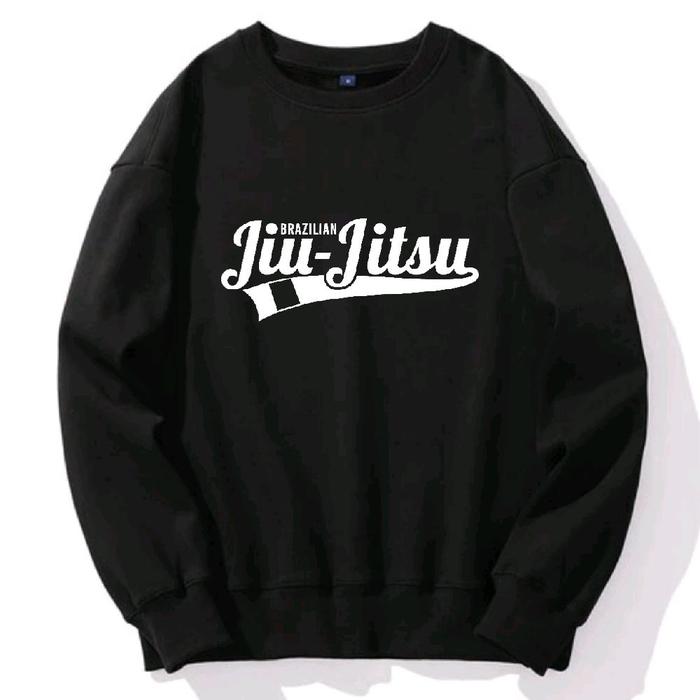 Sweater Crewneck Bela Diri Brazilian Jiu-Jitsu Jiu Jitsu - Pria Wanita Custom Polos Distro