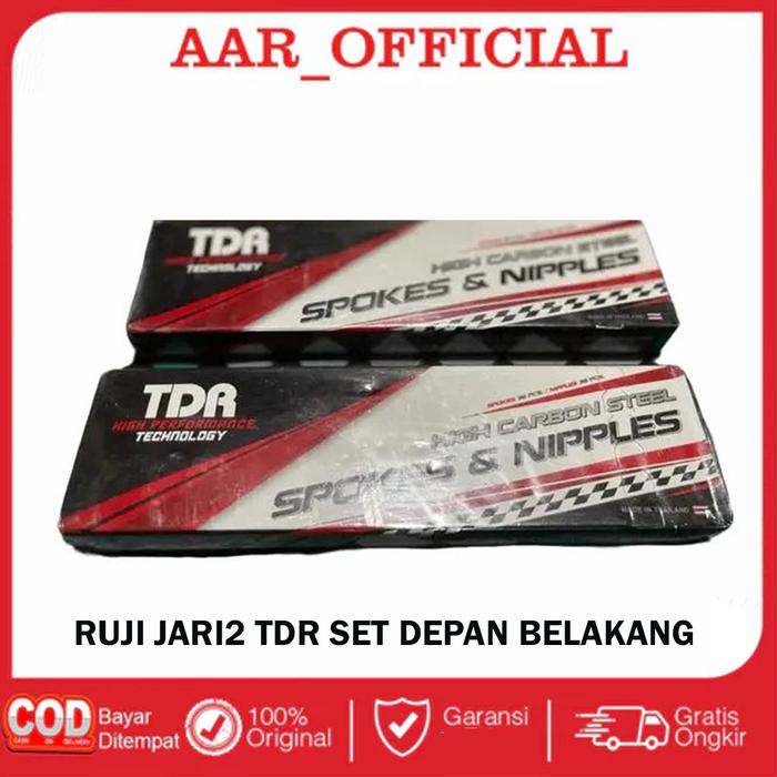 Ruji Jari Jari Roda Velg TDR Motor GL Megapro Tiger Ring 17 Set Depan Belakang