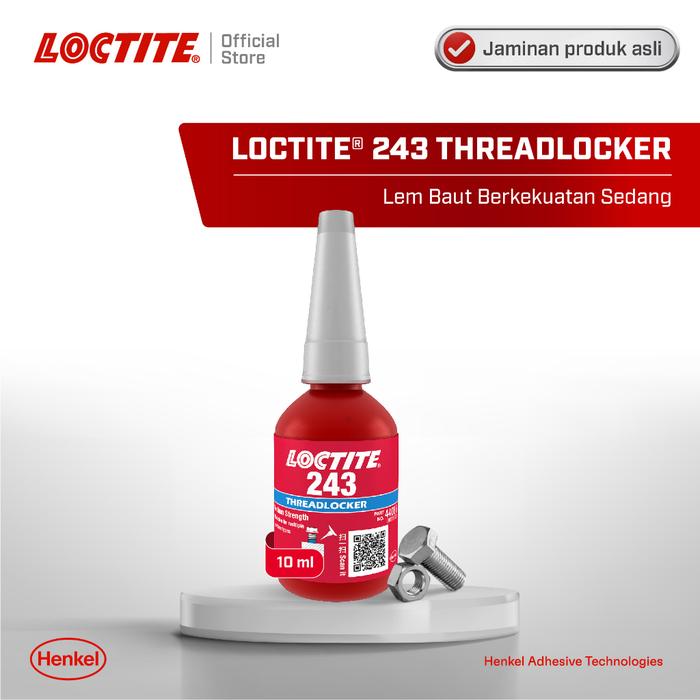 LOCTITE 243 Threadlocker Lem Baut 10 ml