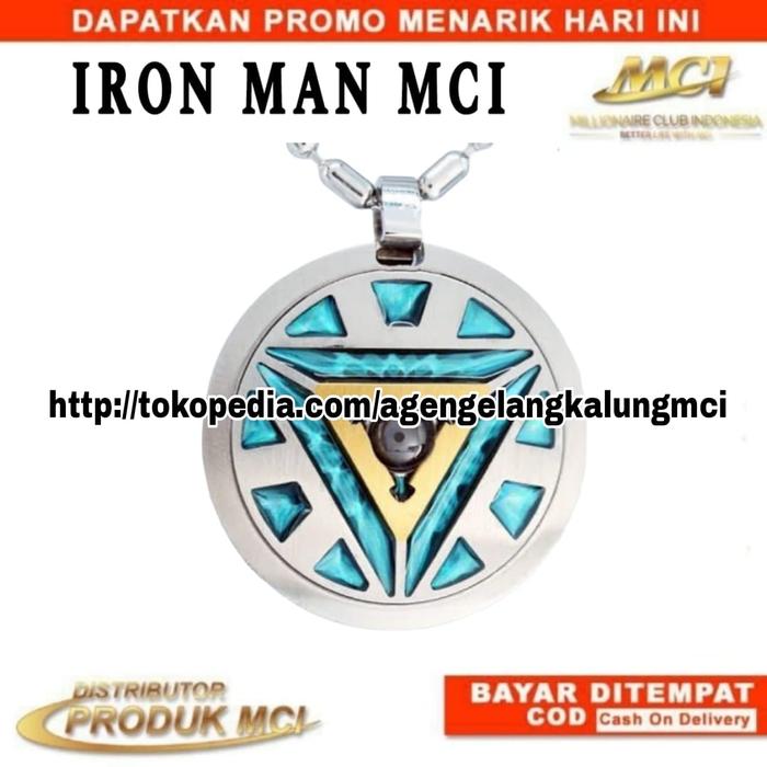 Kalung Ironman Mci / Kalung Mci Original / Kalung Kesehatan Pria Masa Kini / Kalung Pendant Mci