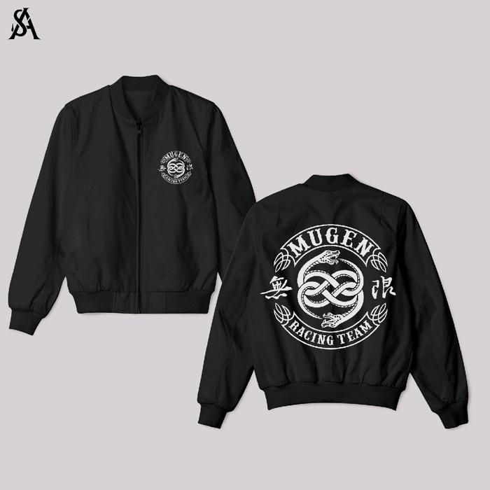 Jacket Bomber Hitam Mugen Racing Team Unisex