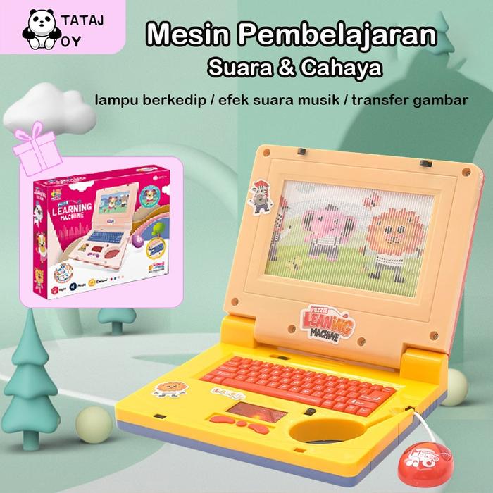 Tatajoy Mainan Laptop Anak Mini laptop karakter Mainan Edukasi Anak Laptop Mainan Mini Alat Bantu Be