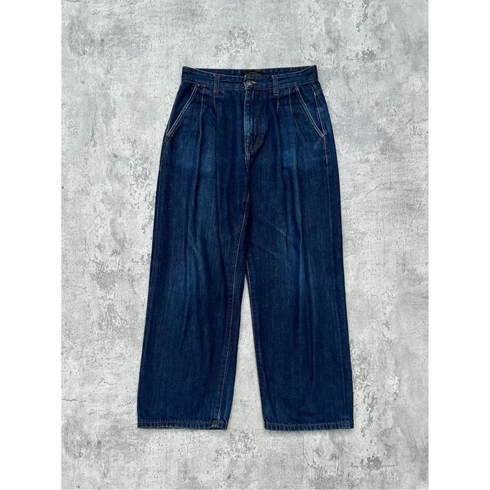 Beslow Indigo Wide-Leg Selvedge Jeans