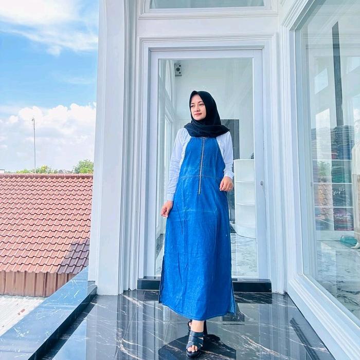 Overall Nevada & Dust Wanita Katun Panjang Jeans Rayon