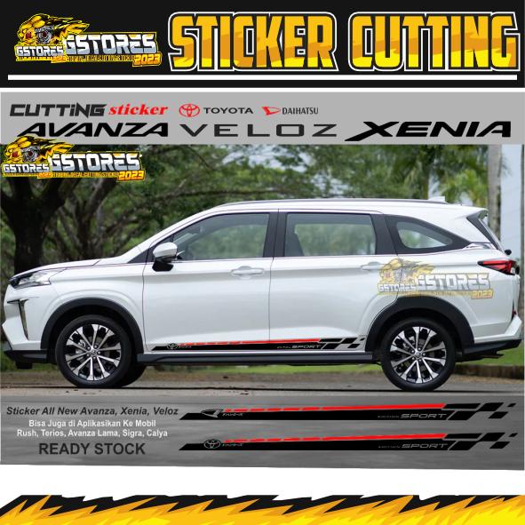 Sticker Body Samping Avanza Xenia 2022 2023 Veloz 2022 2023