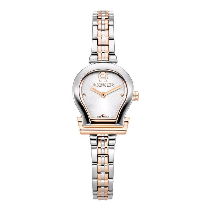 Jam Tangan Wanita Aigner AGW258002 Tivoli Due Rose Gold-Silver Stainless Steel Swiss Made
