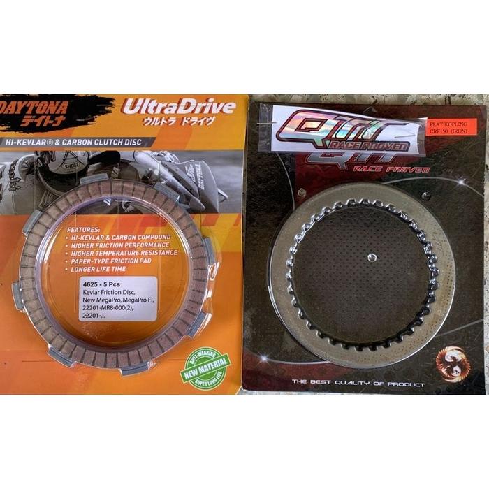 PLAT KAMPAS KOPLING CRF NEW MEGAPRO NMP MEGAPRO 150 FI NEW MEGAPRO CB VERZA DAYTONA DAN QTT RACING 4