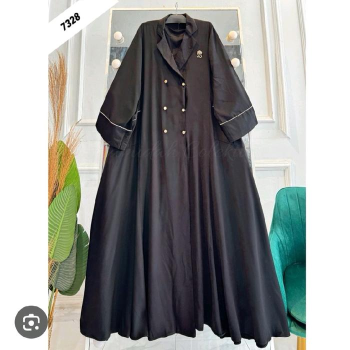 Abaya Outer Polos Kancing
