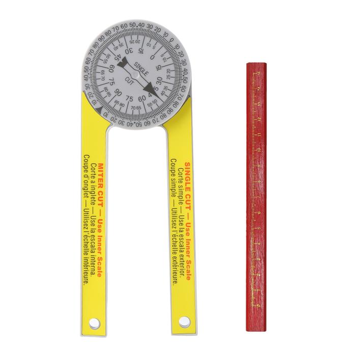 Miter Saw Protractor ABS Angle Finder Meter Miter Gauge Goniometer