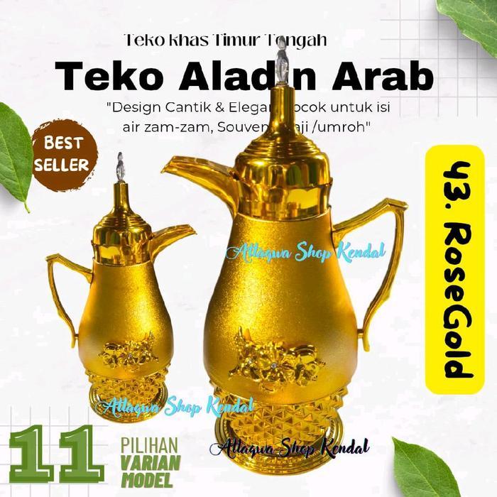 Teko Aladin Arab Sultan Teko Souvenir Haji Umroh Emas