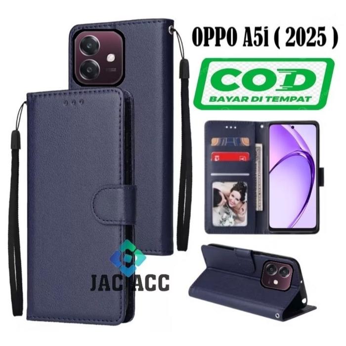 FLIP CASE HP PREMIUM UNTUK OPPO A5i (2025) LEATHER FLIP CASE HP PREMIUM UNTUK OPPO A5i (2025)