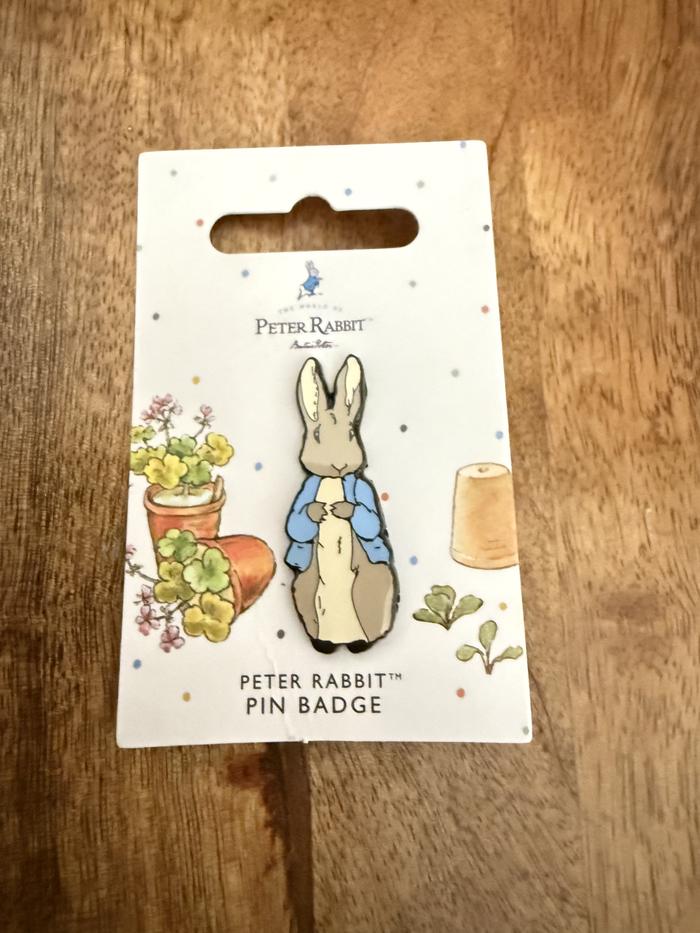 Pin Peter Rabbit Beatrix Potter brooch bros bag accessories collar clips UK London
