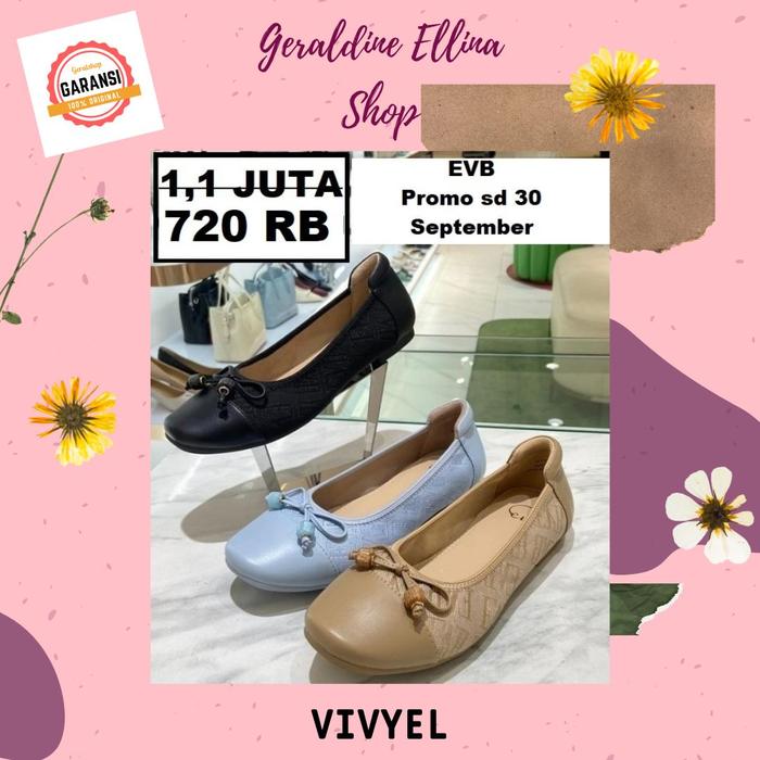 Sepatu flat shoes wanita seri VIVYEL EVB SALE original 100%
