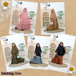 Baju muslim anak gamis set anak syar'i ready stok  Queen by Nayla Kids