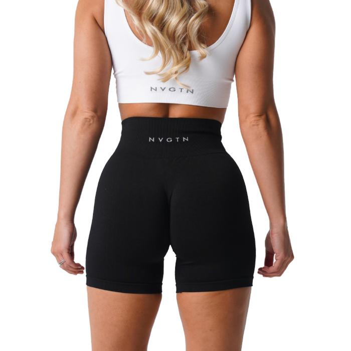 NVGTN Spandex Solid Seamless Shorts Women Soft Workout Tights Fitness