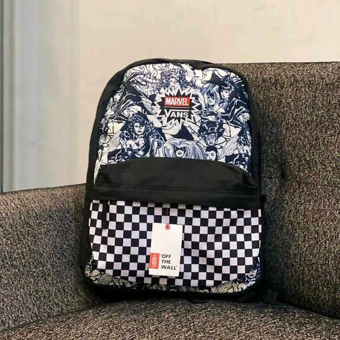 Original Vans Bagpack Checkerboard X Marvel