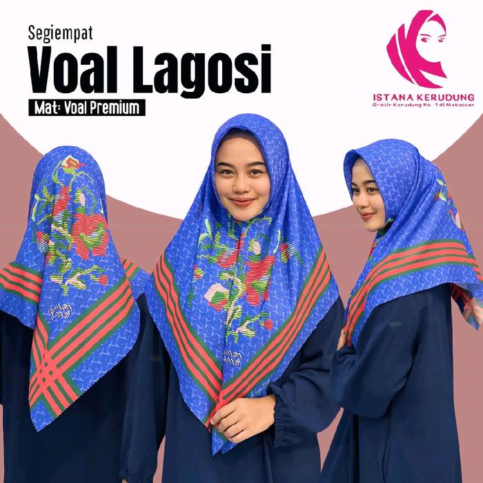 Segiempat Voal Lagosi Isi 5 Pcs Istana Kerudung