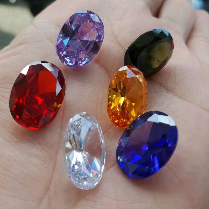Lostun Batu permata asli Amerika Diamond warna warni DM 15×20