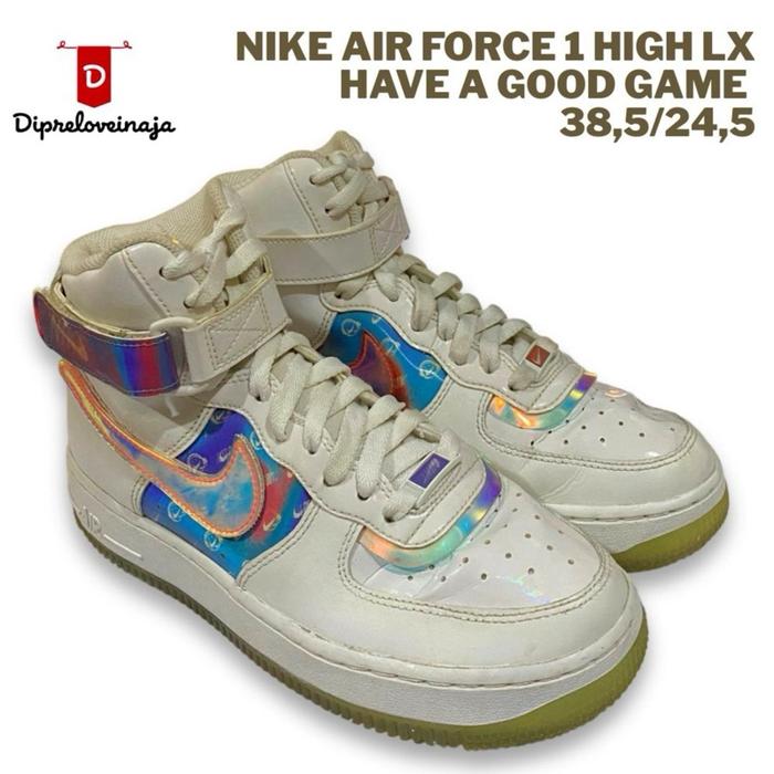 NIKE AIR FORCE HAVE A GOOD GAME SIZE 38,5 INSOLE 24,5 PRELOVED/SECOND/BEKAS