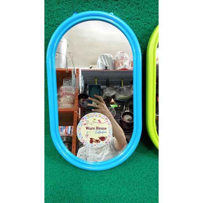 Cermin dinding gantung Maspion kaca rias cermin Oval besar B M012 / Cermin Rias Tempel Dinding