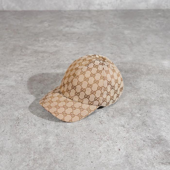 Topi GUCCI SUPREME GG MONOGRAM BEIGE CAP 100% ORIGINAL