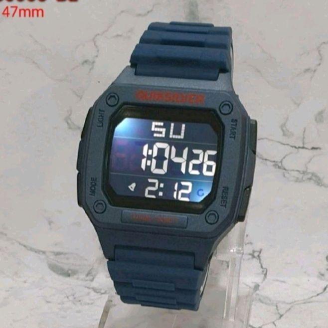 Jam Tangan Pria Digital Quicksilver Original Rubber Silikon Water Resistant 3 ATM Tahan air