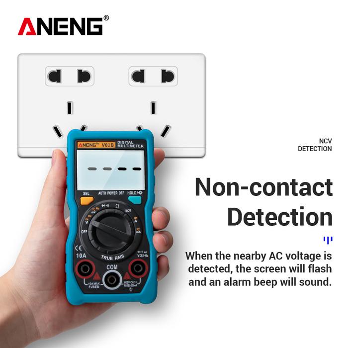 ANENG V01B 4000 Counts Digital Multimeter Comprobador Automotive Electrical Dmm Transistor Tester Ca