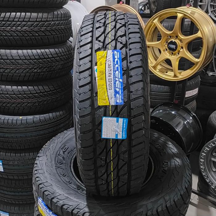 BAN MOBIL STANDAR HILUX TRITON 265/75 R16 ACCELERA A/T | BAN TUBLES | BAN SEMI OFFROAD RING 17