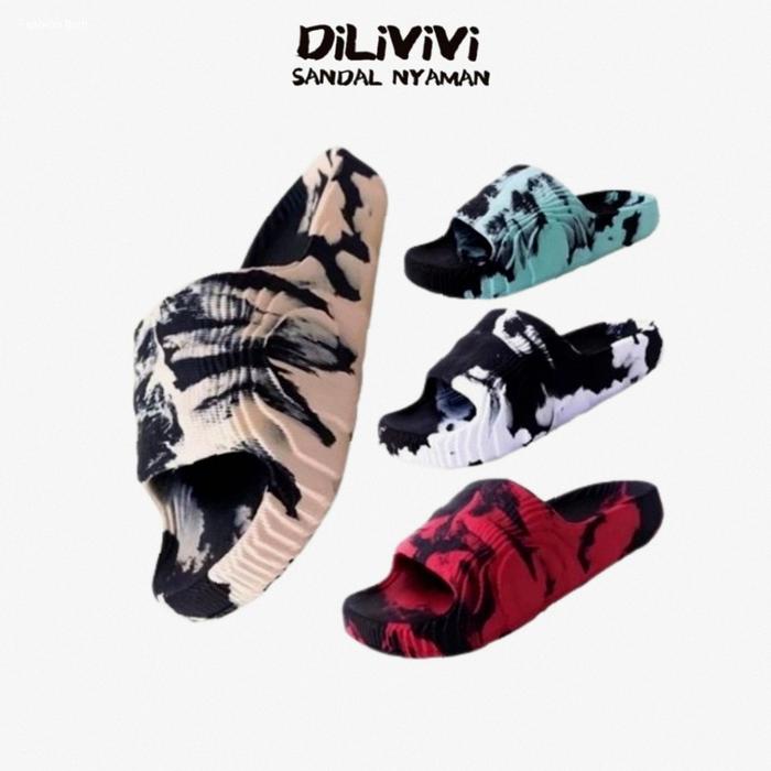 DILIVIVI F-885-1 | Sandal Slop Anak Laki Laki Cowok Motif Tie dye Loreng Addilette Anti Slip Ringan 