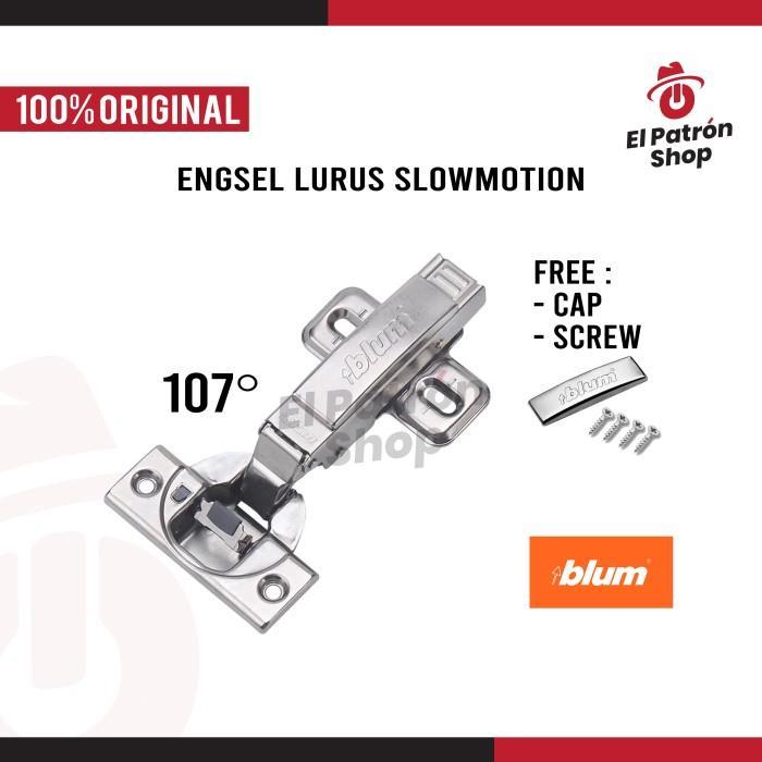 Engsel Blum Sendok Lurus 100 Pcs 50 Pasang Slowmotion Blumotion Tipe 75B1550