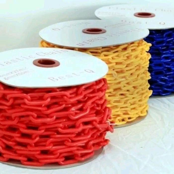 Plastic Chain Rantai Plastik 6mm X 50M Rantai plastik ukuran 6mm x 50
