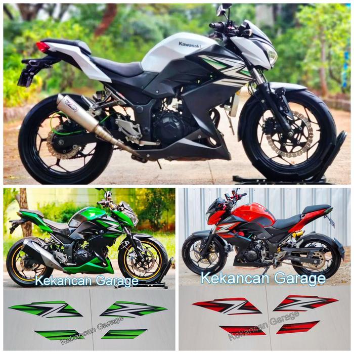 Striping Sticker Kawasaki Z250 Tahun 2014 / 2015